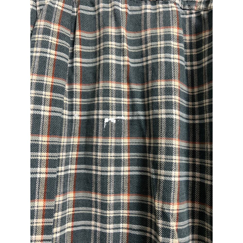 Mens Grunge Flannel Shirt Button Down Distressed Gorpcore Utility Arrow Large - Picture 7 of 7